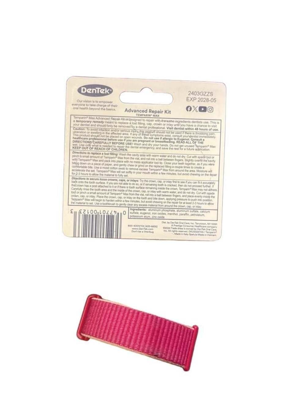 3pk DenTek Temparin Max Advanced Dental Repair Kit - Picture 3 of 3